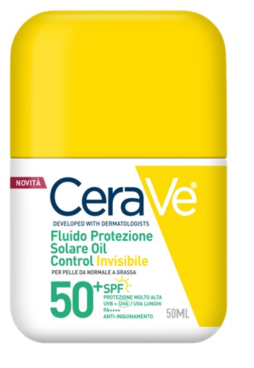 CERAVE FLUIDO PROTEZIONE SOLARE OIL CONTROL INVISIBILE SPF50+ 50 ML - Farma Nice