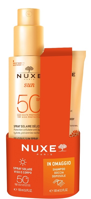 NUXE SUN OLIO SPF50 150 ML + SHAMPOO DOCCIA DOPOSOLE 100 ML - Farma Nice
