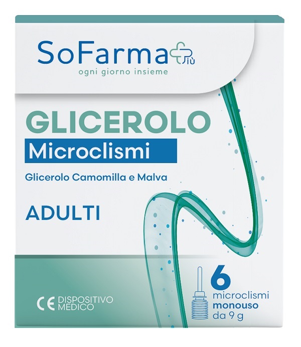 GLICEROLO MICROCLISMI ADULTI 9 G 6 PEZZI SOFARMAPIU' - Farma Nice