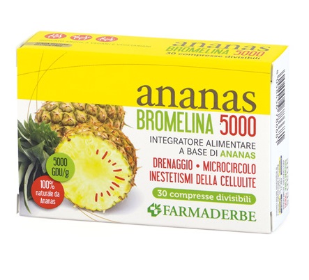 ANANAS BROMELINA 5000 30 COMPRESSE - Farma Nice