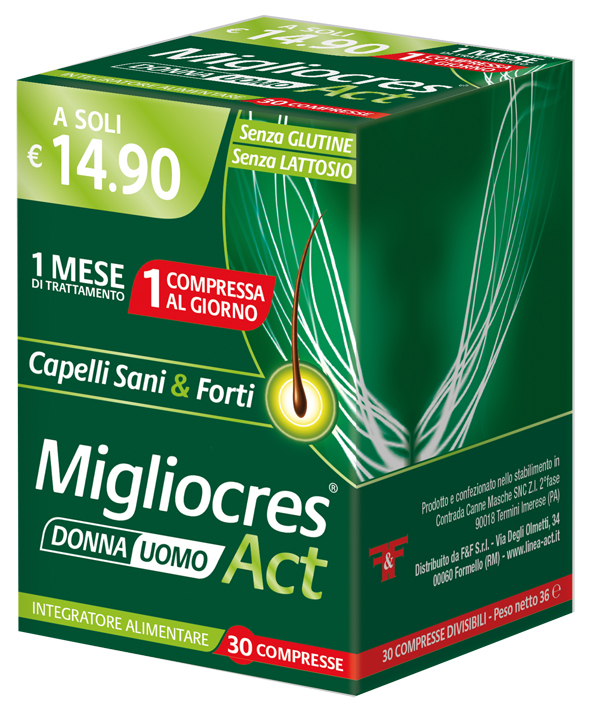 MIGLIOCRES ACT 30 COMPRESSE DIVISIBILI - Farma Nice