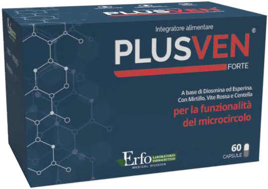 PLUSVEN FORTE 60 CAPSULE SENZA GLUTINE NATURALMENTE PRIVO DI LATTOSIO - Farma Nice