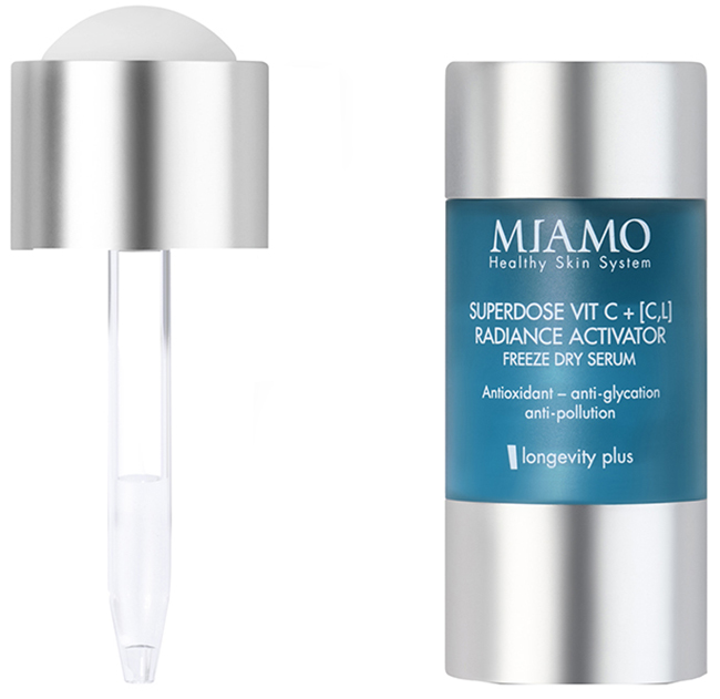 MIAMO LONGEVITY PLUS SUPERDOSE VITC C,L RADIANCE ACTIVATOR FREEZE DRY SERUM 5 ML - Farma Nice