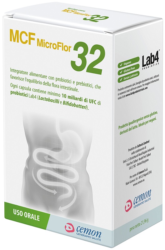 MCF MICROFLOR 32 60 CAPSULE VEGETALI - Farma Nice