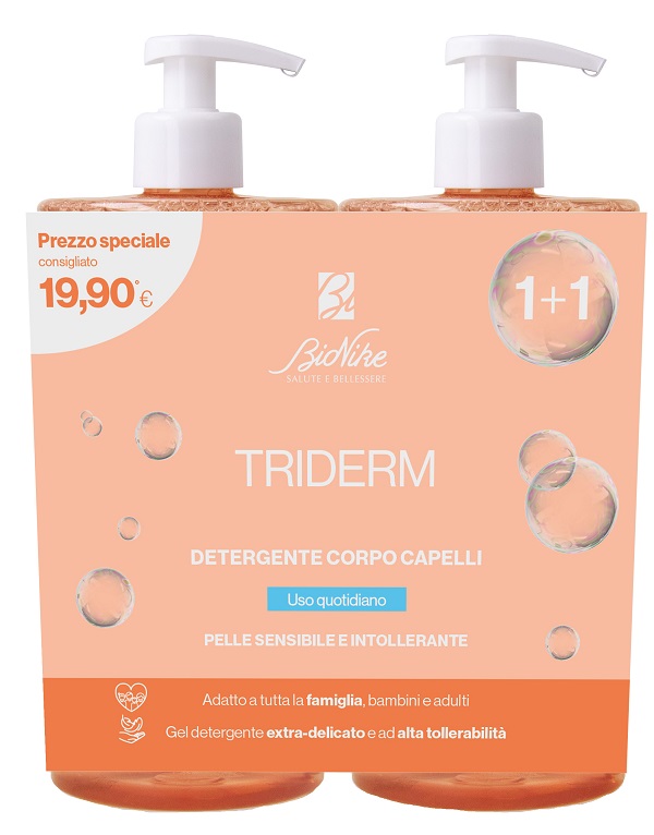 TRIDERM BIPACK DETERGENTE CORPO CAPELLI 750 ML - Farma Nice