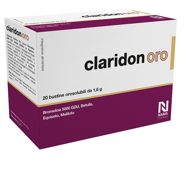 CLARIDON ORO 20 BUSTINE OROSOLUBILI DA 1,6 G - Farma Nice