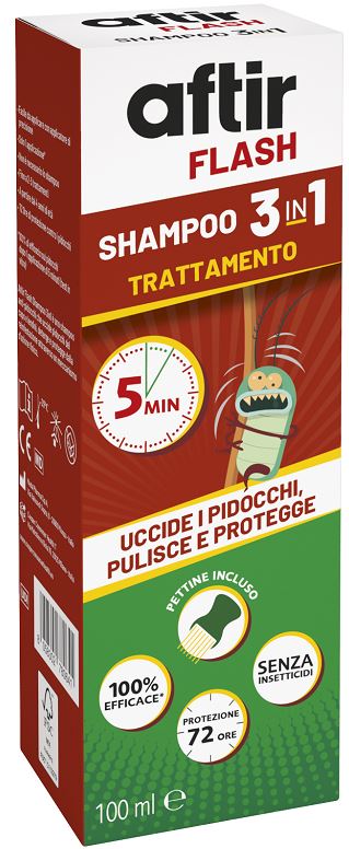 AFTIR FLASH SHAMPOO 3 IN 1 100 ML - Farma Nice