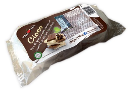KEBONTA' CIOCO CIOCCOLATO BIANCO E CIOCCOLATO FONDENTE 2 MONOPORZIONI X 90 G - Farma Nice