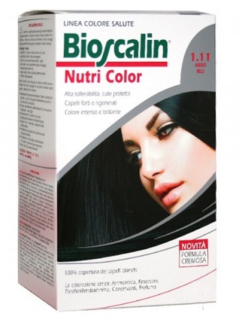 BIOSCALIN NUTRI COLOR 1,11 NERO BLU SINCROB 124 ML - Farma Nice