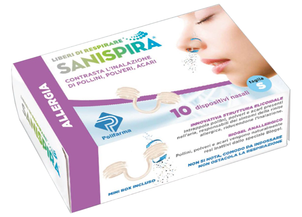 SANISPIRA ALLERGIA DISPOSITIVO NASALE 10 PEZZI TAGLIA L - Farma Nice