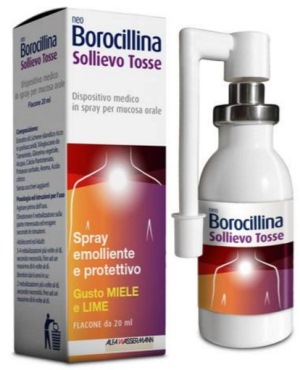 NEOBOROCILLINA SOLLIEVO TOSSE SPRAY 20 ML - Farma Nice