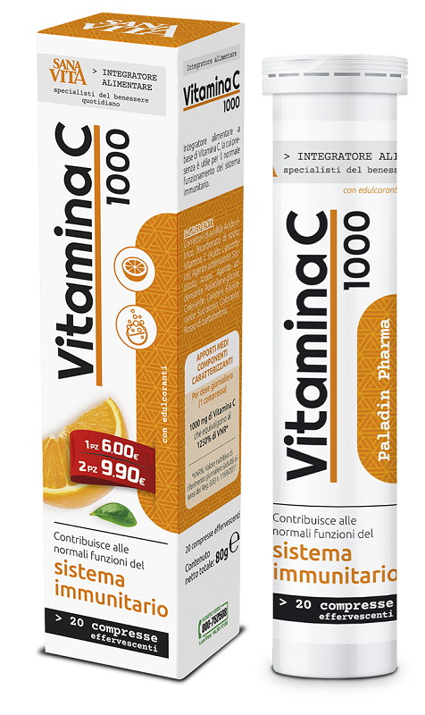 SANAVITA VITAMINA C 20 COMPRESSE EFFERVESCENTI - Farma Nice