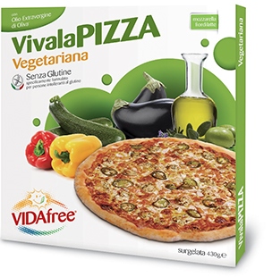 VIDAFREE VIVALAPIZZA VEGETARIANA 430 G - Farma Nice