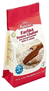 AGLUTEN FARINA SENZA GLUTINE PREPARAZIONE DOLCI E SALATO 1 KG - Farma Nice