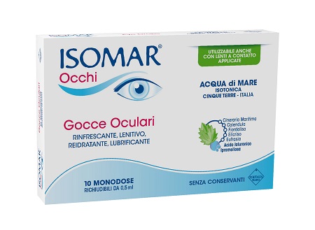 ISOMAR OCCHI GOCCE OCULARI ALL'ACIDO IALURONICO 0,20% 10 FLACONCINI - Farma Nice