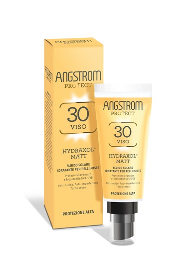 ANGSTROM PROTECT HYDRAXOL MATT FLUIDO SOLARE PROTEZIONE 30 PELLI MISTE 40 ML - Farma Nice