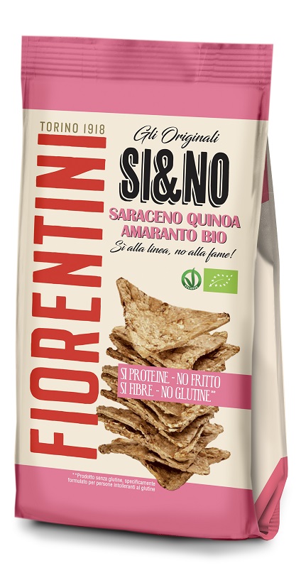 BIO SI&NO MINI GALLETTE DI GRANO SARACENO QUINOA AMARANTO PINK IS GOOD 80 G - Farma Nice