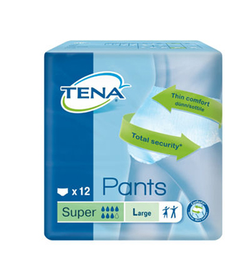PANNOLONE PULL UP TENA PANTS SUPER TAGLIA LARGE 12 PEZZI - Farma Nice