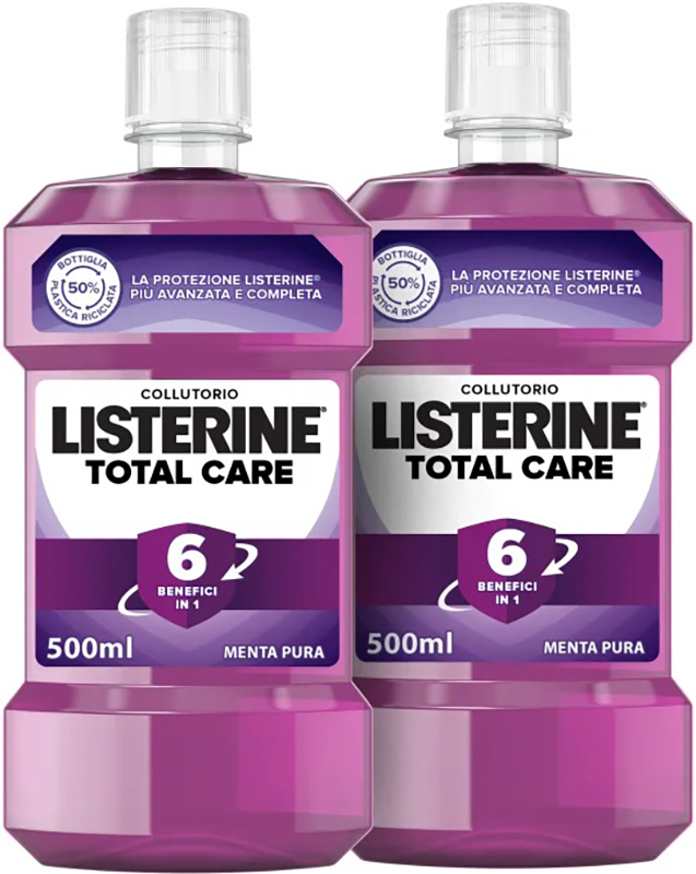 LISTERINE TOTAL CARE ZERO 2 PEZZI 500 ML - Farma Nice