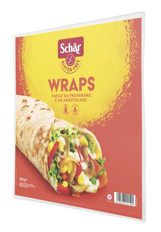 SCHAR WRAPS PIADINA ARROTOLABILE SENZA LATTOSIO 240 G - Farma Nice