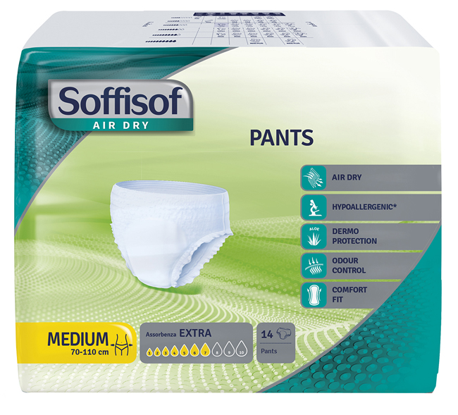 PANNOLONE MUTANDINA PULL UP SOFFISOF AIR DRY EXTRA M 14 PEZZI - Farma Nice