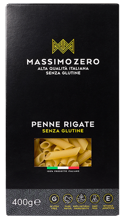 MASSIMO ZERO PENNE RIGATE 400 G - Farma Nice