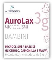 MICROCLISMI PER BAMBINI AUROLAX 6 CONTENITORI 3 G - Farma Nice