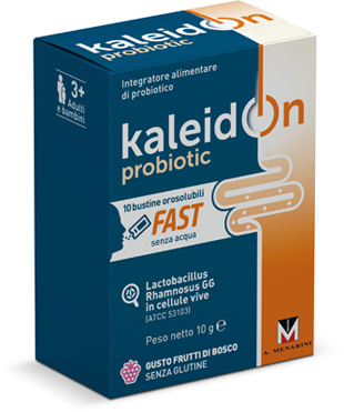 KALEIDON PROBIOTIC FAST FRUTTI DI BOSCO 10 BUSTE OROSOLUBILI - Farma Nice
