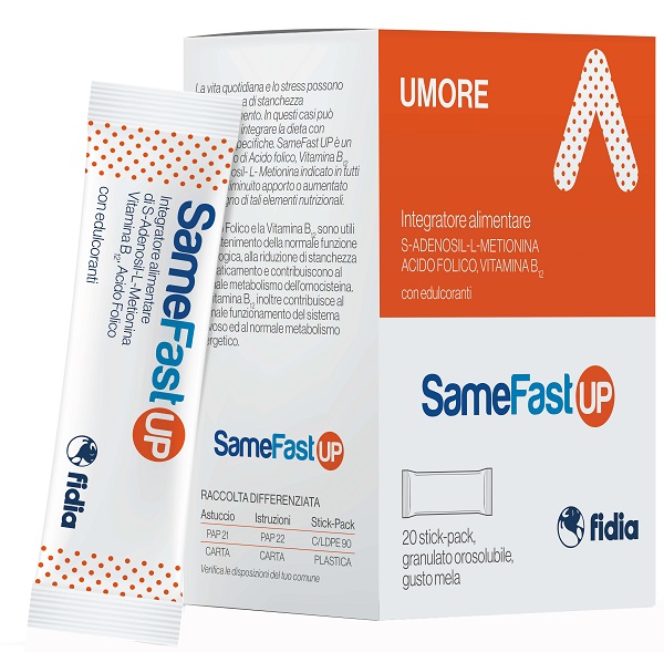 SAMEFAST UP 20 STICK PACK GRANULATO OROSOLUBILE GUSTO ANANAS - Farma Nice