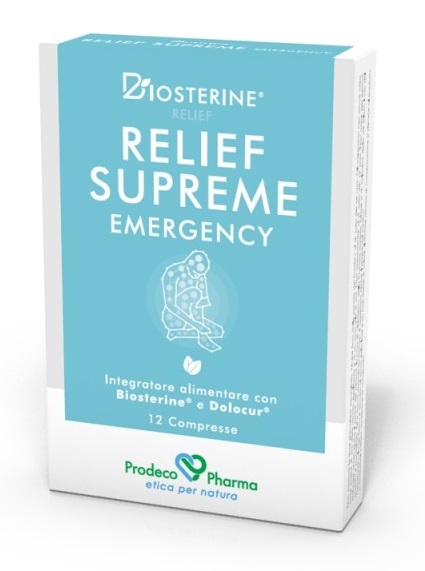 BIOSTERINE RELIEF SUPREME EMERGENCY 12 COMPRESSE - Farma Nice