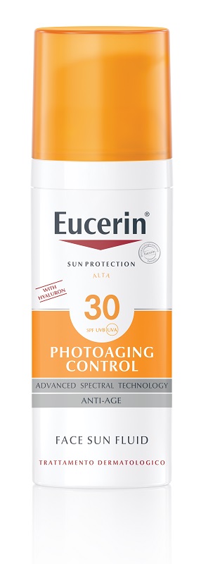 EUCERIN SUN PROTECTION SPF 30 PHOTOAGING CONTROL FACE SUN FLUID ANTI AGE 50 ML - Farma Nice