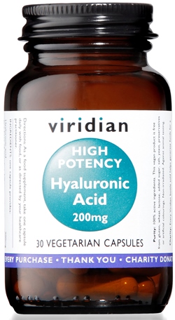 VIRIDIAN HYALURONIC ACID HIGH POTENCY 30 CAPSULE VIRIDIAN ACIDO IALURONICO ALTA CONCENTRAZIONE - Farma Nice