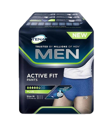 PULL UP UOMO TENA MEN PANTS ACTIVE FIT M 9 PEZZI - Farma Nice