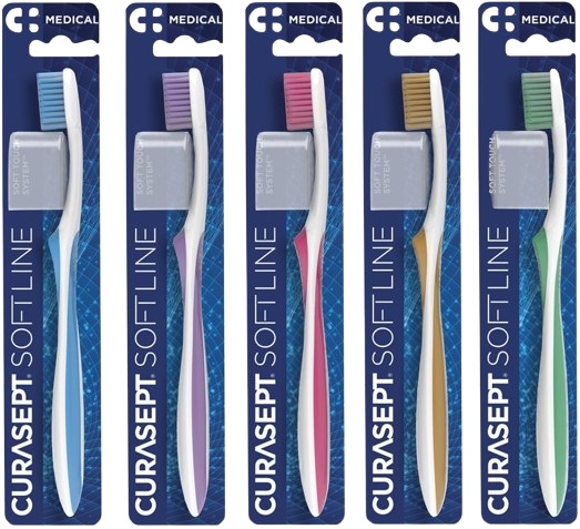 SPAZZOLINO CURASEPT SOFT MEDICAL VERDE - Farma Nice