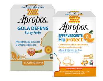 APROPOS SPRAY FORTE + C FLUPROTECT EFFERVESCENTE - Farma Nice