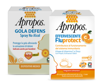 APROPOS SPRAY NO ALCOL + C FLUPROTECT EFFERVESCENTE - Farma Nice