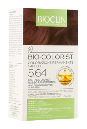 BIOCLIN BIO COLORIST 5,64 CASTANO CHIARO ROSSO RAME TIZIANO - Farma Nice