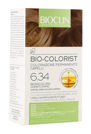 BIOCLIN BIO COLORIST 6,34 BIONDO SCURO DORATO RAME - Farma Nice