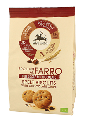 FROLLINO FARRO CON GOCCE CIOCCOLATO BIO - Farma Nice