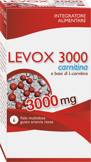 LEVOX 3000 CARNITINA 6 FLACONCINI DA 25 ML - Farma Nice
