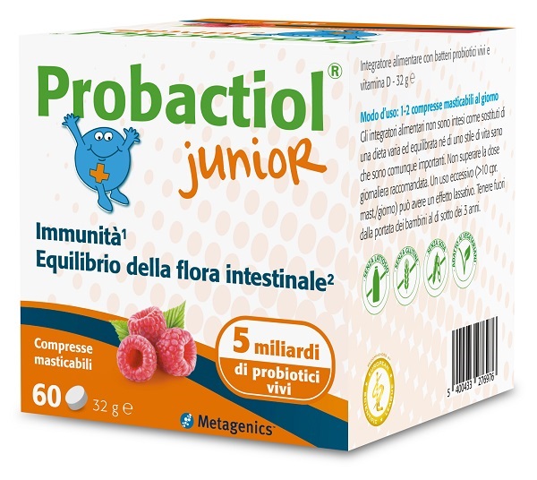 PROBACTIOL JUNIOR 60 COMPRESSE MASTICABILI NEW - Farma Nice