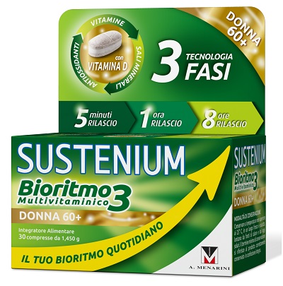 SUSTENIUM BIORITMO3 DONNA 60+ 30 COMPRESSE - Farma Nice