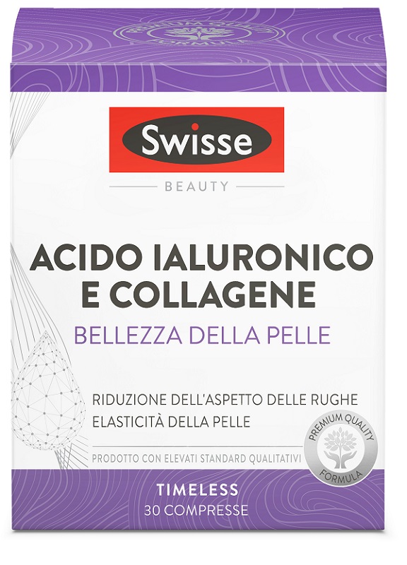 SWISSE ACIDO IALURONICO COLLAGENE BELLEZZA DELLA PELLE 30 COMPRESSE - Farma Nice
