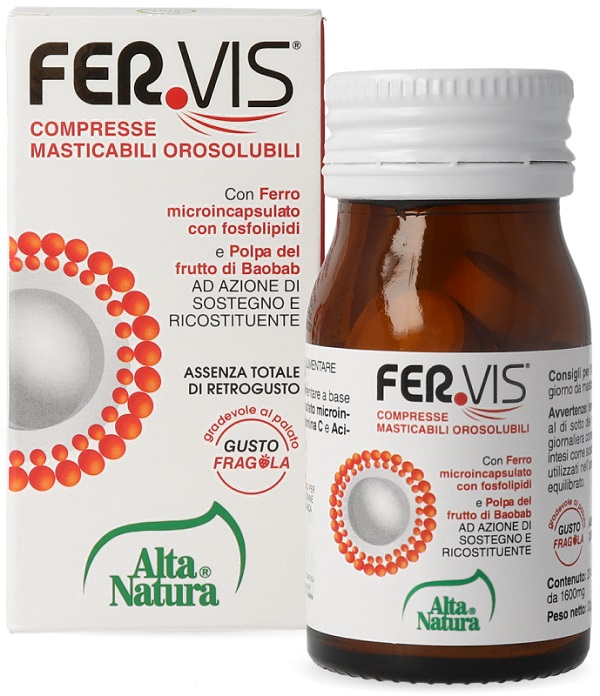 FERVIS 20 COMPRESSE MASTICABILI OROSOLUBILI - Farma Nice