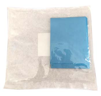 TELO STERILE STANDARD MONOUSO IN TNT IMPERMEABILE PLASTIFICATO 45 CM X 75 CM 1 PEZZO - Farma Nice