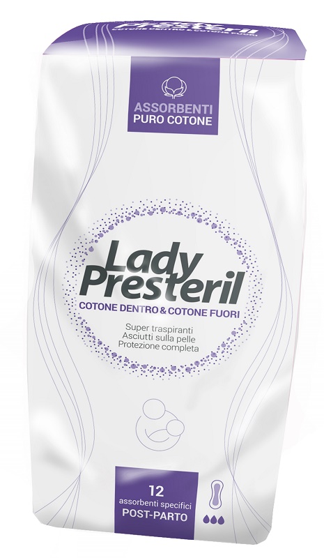 LADY PRESTERIL POSTPARTO 12 PEZZI - Farma Nice