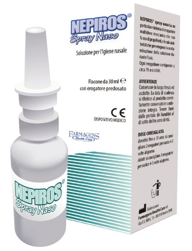 SOLUZIONE PER L'IGIENE NASALE SPRAY NEPIROS 30 ML - Farma Nice