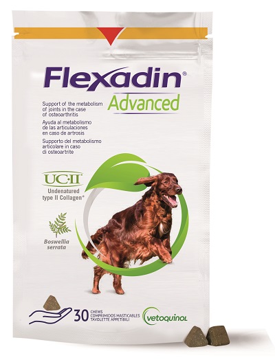 FLEXADIN ADVANCED CANE TUTTE LE TAGLIE 30 TAVOLETTE APPETIBILI - Farma Nice