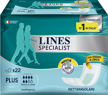 LINES SPECIALIST PANNOLONE RETTANGOLARE 22 PEZZI - Farma Nice