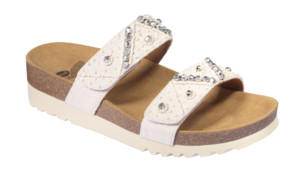 SCARPA ZAFIRAH CANVAS + BEADS W OFF WHITE TOMAIA IN CANVAS+PERLINE FODERA IN MICROFIBRA SOTTOPIEDE IN MICROFIBRA SUOLA EVA 37 - Farma Nice